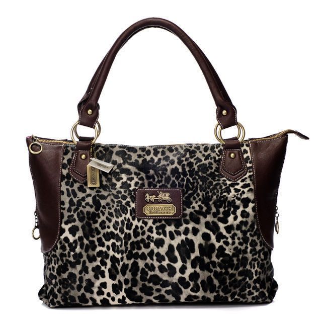 #Coach #Purses Fashionable And Cheap Coach Leopard Fur Large Coffee Totes BAJ Lets Your Life Full Of Laugh And