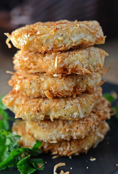 COCONUT CRUSTED CHICKEN PATTIES (PALEO AND