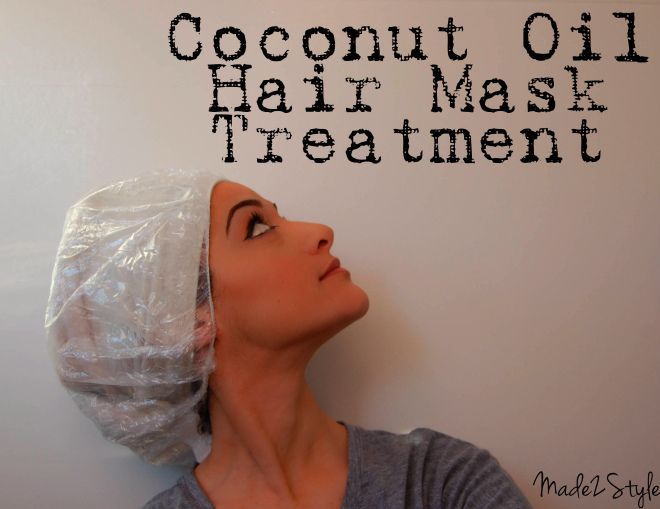 Coconut oil can be absorbed better than any other oil out there and helps to strengthen the hair follicle which in turn helps to stimulate growth.  Working with dry hair one side at a time, take a