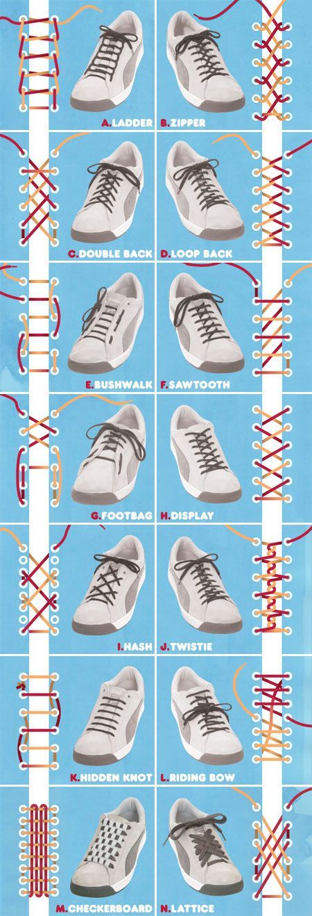 Cool ways to tie shoes