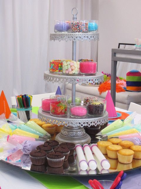 “Cupcake decorating party photoshoot” | Catch My Party — cute idea..!! Wedding shower, baby shower, bachelorette