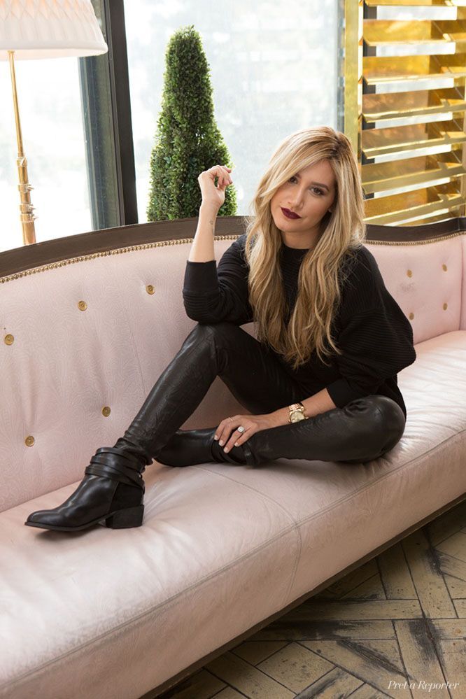 Decked Out: Ashley Tisdale Goes Dark for Fall