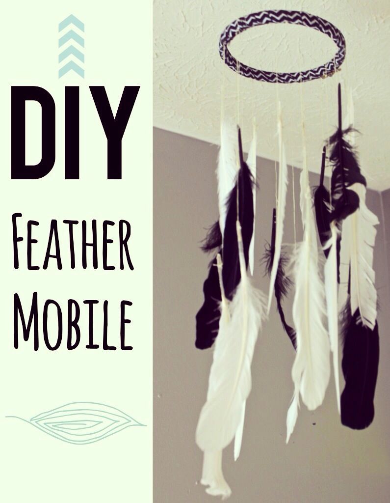 DIY fun s feather mobile!