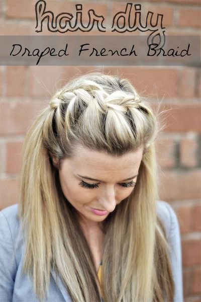 Draped french braid and how