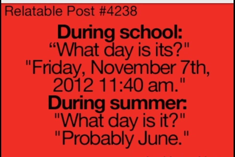 During School: “What day is