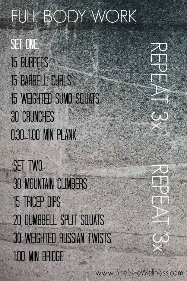 Full body workout that can