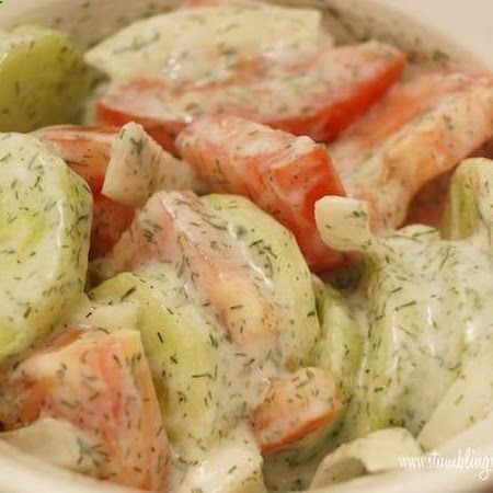 German Cucumber Salad: This