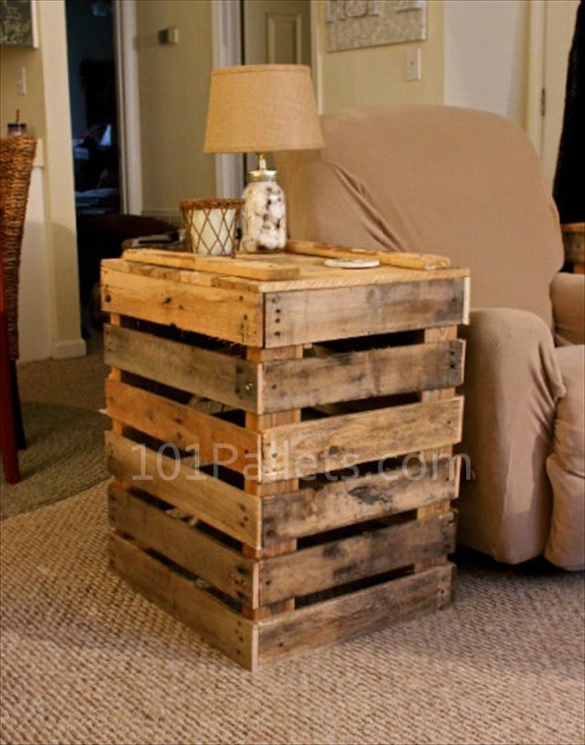 Hand Crafted Pallet Side Ta