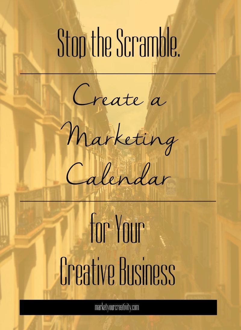 Heres an easy, step-by-step breakdown on how to create a marketing calendar for your #craft or #Etsy business. Stop doing the scramble once and for