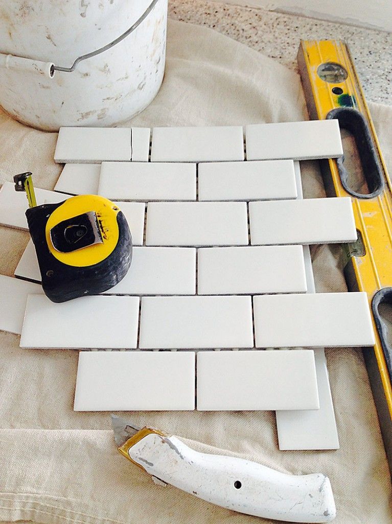 how to install subway tile