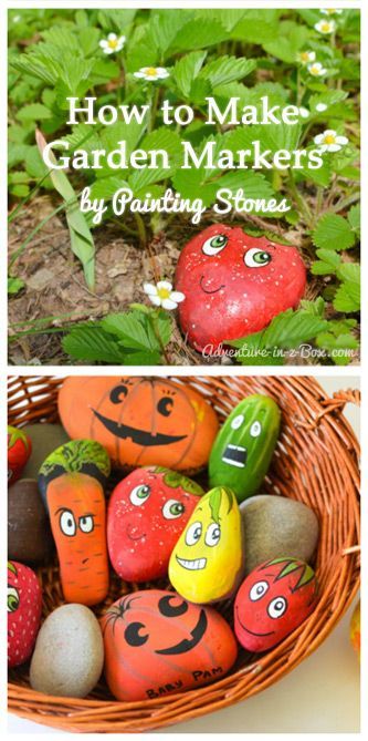 How to Make Garden Markers by Painting Stones: What do you think? These are so