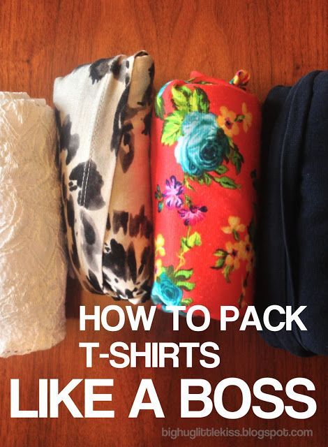 How to Pack T-Shirts Like a