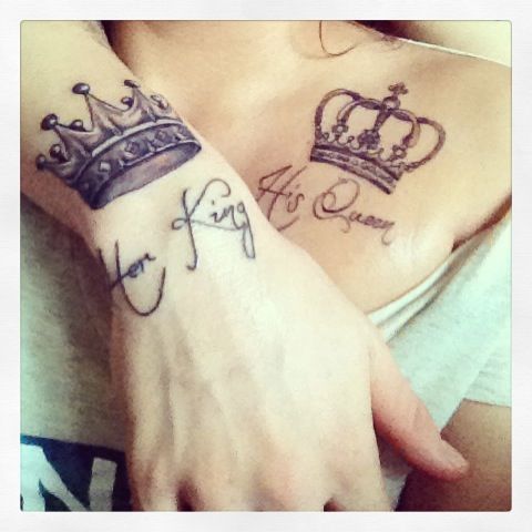 i really like the idea of him/her tattoos…love the