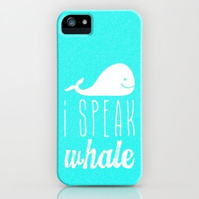 I Speak Whale iPhone Case by M