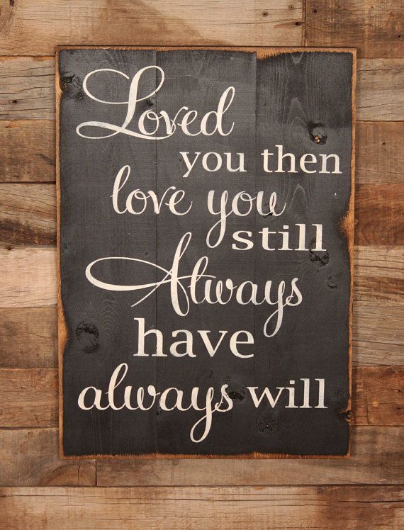 Large Wood Sign – Loved You