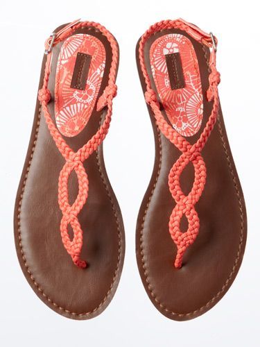 Like the bright Gladiator Sandals from Aeropostale – from Womans