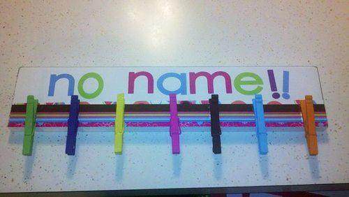 Make a No Name board for homeless homework. | 25 Clever Classroom Tips For Elementary School