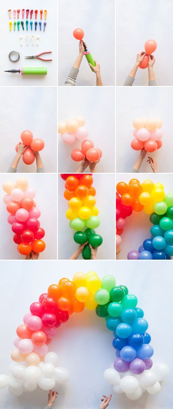 Mini Rainbow Balloon Arch D