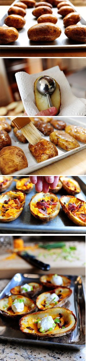Pioneer Woman Potato Skins – Great recipe with step by step drool-inducing photos t wait to try this!