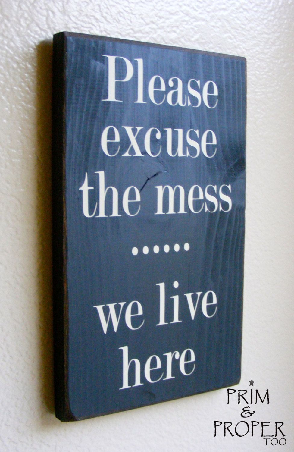 Please Excuse The Mess…..