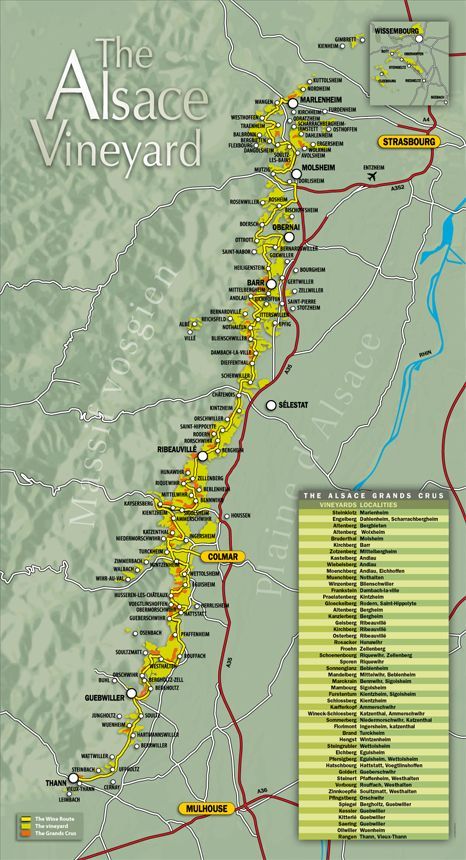 The Alsace wine route, Tourism – Vins dAlsace, CIVA, grands crus, crmant, vendanges tardives, slections grains nobles, riesling,