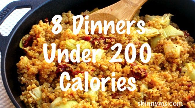These 8 Dinners are all under 200 calories and are made with clean ingredients! #mealplanning