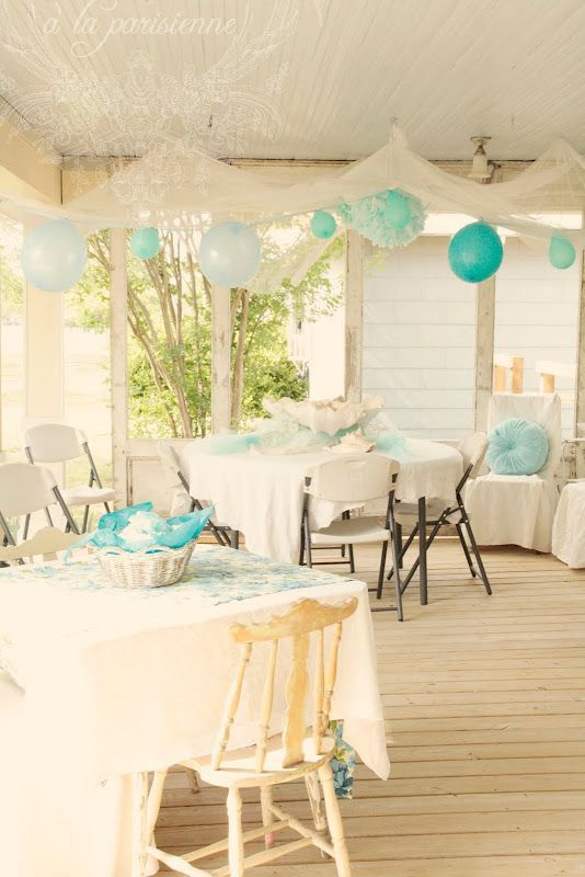 turquoise party theme