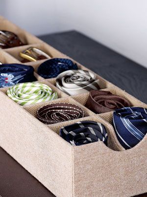Use Sock Organizers for Ties and Belts  Sure, sock organizers are useful for keeping your drawers in tip-top shape. But they also work just as well for ties and belts