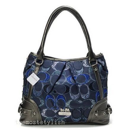 #ValueSpree #Coach Coach Poppy In Signature Medium Purple Totes AEG Offers High Quality And Fast Delivery For