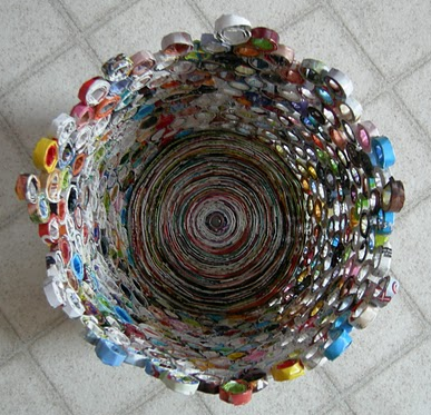 Waste Basket Made Out of
