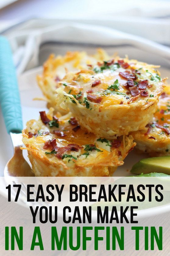 17 Easy Breakfasts You Can Make In A Muffin Tin; some of these recipes can be made vegetarian or vegan, while a few cannot; go