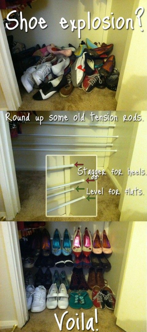 40 Brilliant Closet and Drawer Organizing Projects.  I thought of Amy when I saw this! Lol