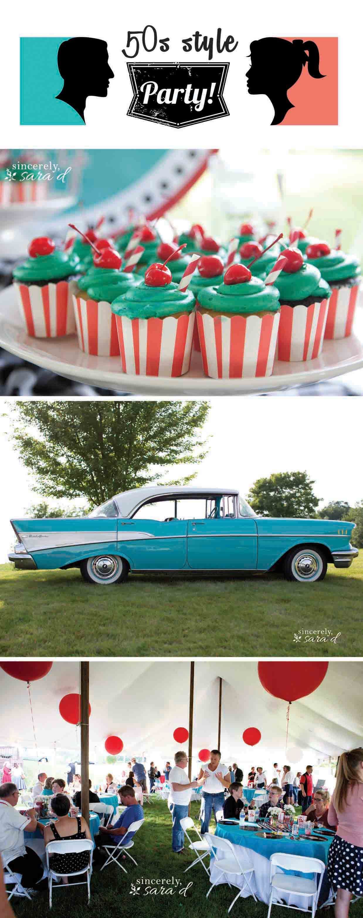 50s Style Party – so fun! I really want to have a sock hop someday with everyones classic cars