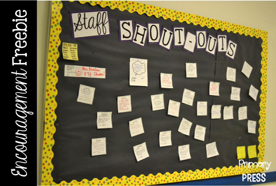 A Little PositivityEncourage your co-workers with a staff shout-out board!