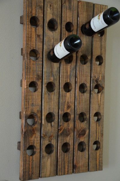 Antique Riddling Style Wine Rack Wall by RchristopherDesigns