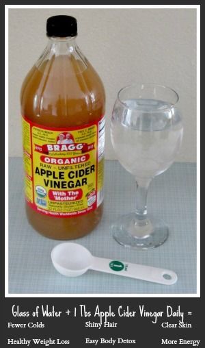 Apple cider vinegar is excellent for weight loss, detoxifying, preventing colds, and making your hair really shiny