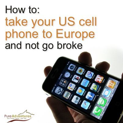 Avoid enormous cell phone bills when travelling to Europe on your #selfguided trip. Plan ahead by following these tips.