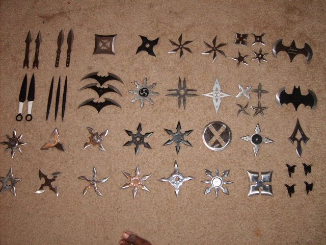 Awesome shuriken collections. Perfect for killing zombies quickly and quietly. You will need practice of course.