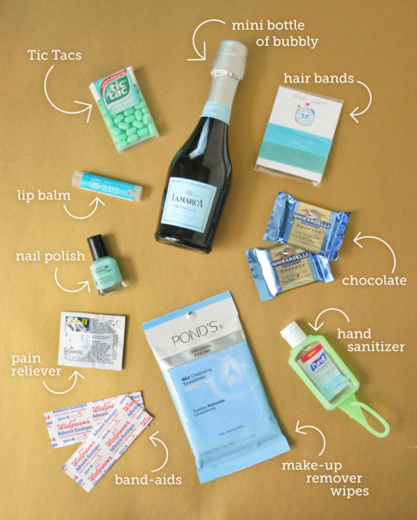 Bachelorette Party Survival Kit photo | The Budget Savvy Bride