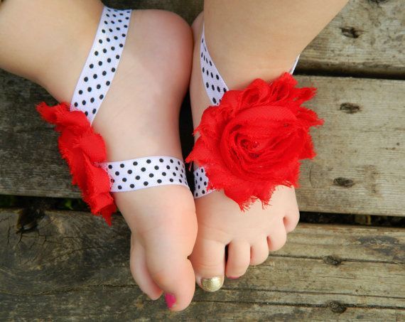 Barefoot sandals  Baby Sandals  Baby Shower by RosesAndRocketships