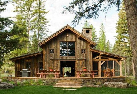 Beautiful Barn Homes | Barn house. Simple but beautiful. | For My Cabin that I want