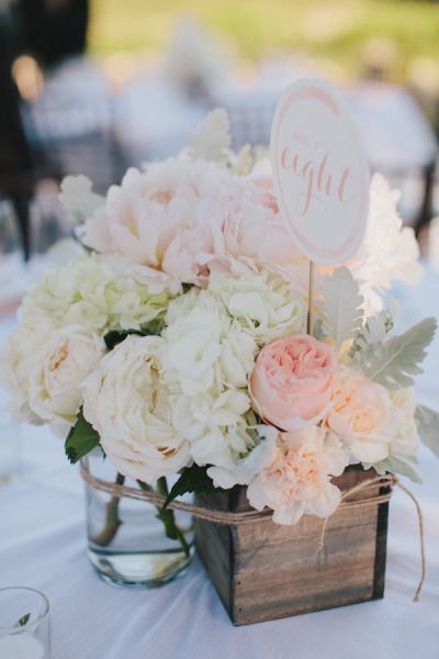 Beautiful pastel flowers // rustic // table setting