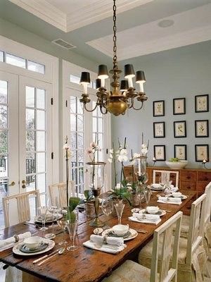 Benjamin Moore Color “woodlawn blue”….these grayish blues are so peaceful and with the white trim, they are amazing.