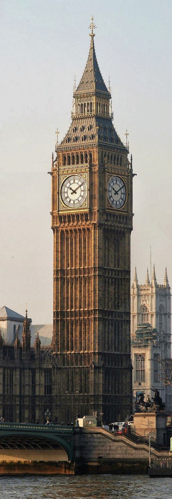 Big Ben ~ is the nickname of the Great Bell of the clock at the north end of the Palace of Westminister in London, England