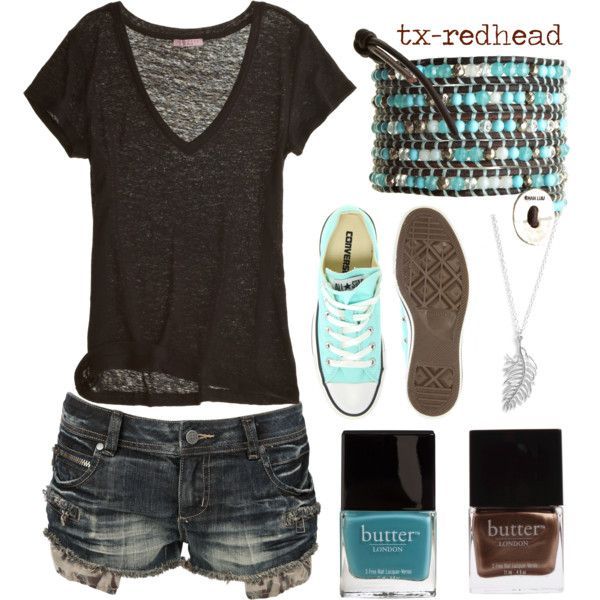 brown & turquoise, created by tx-redhead on Polyvore…hmmmm…. need to pick up some torquios things now I think…
