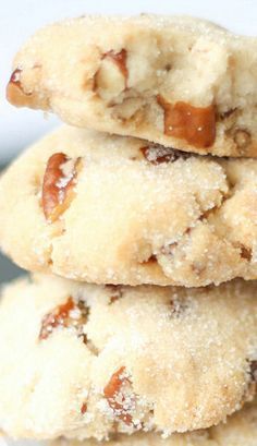 Butter Pecan Cookies Recipe…shortbread on steroids! Gracious.