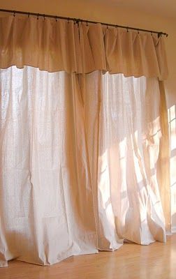 canvas drop cloth curtains for winter (a la pottery barn) I have these for my beach bathroom shower curtain. and my bedroom