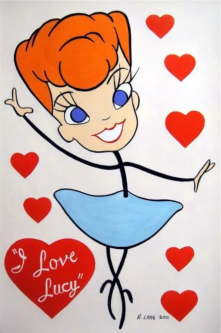 Cartoon I Love Lucy Fabric | Yessy Home  RAYMOND LANG  Marvel/DC and Comic Art  I Love Lucy