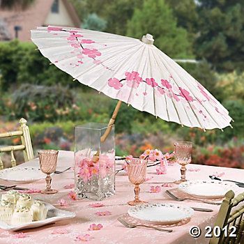 Cherry Blossom Parasol, Party Favors, Party Themes & Events – Oriental Trading $3.99 each