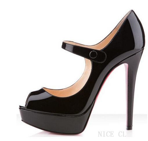 Christian Louboutin Bana 140mm Peep Toe Pumps Black CKWwith The Lowest Price Will Be What You Want!
